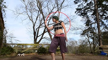 Hooping - Weave jump through to back spin wedgie kick up!