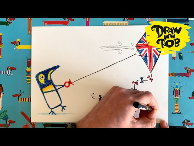 #DrawWithRob 7 Penguin Blue