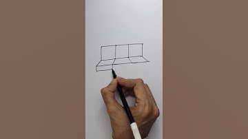 How to draw a sofa in one point perspective easy step by step for beginners #art