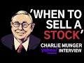 Charlie Munger Explains Exactly When To Sell Your Stocks In 2021