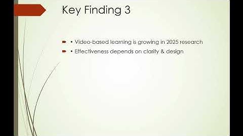 Explanation Videos & Learning