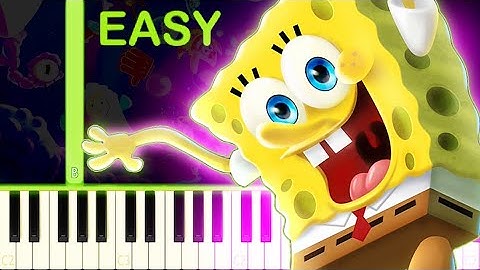 SpongeBob SquarePants: The Cosmic Shake - EASY Piano Tutorial
