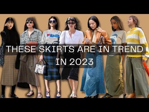 trendy women's skirts in the season 2023-2024, trends and novelties