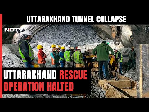Rescue Work In Uttarakhand Tunnel Paused After Loud "Cracking Sound"