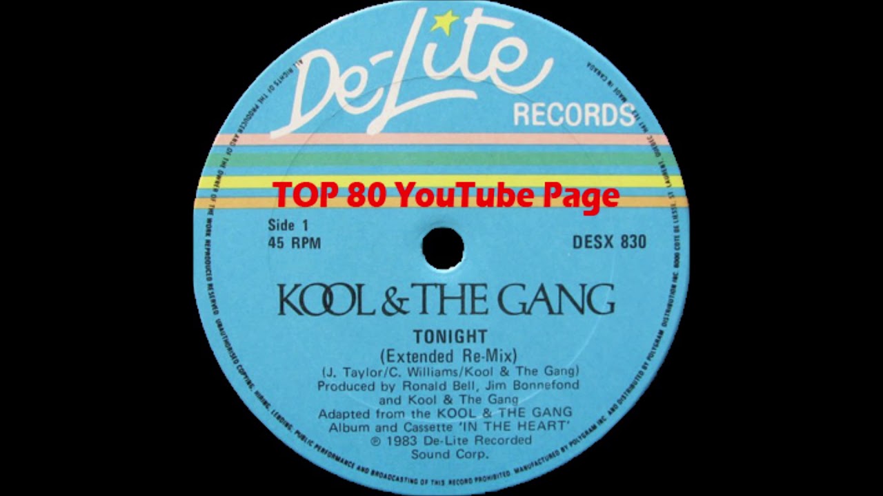 洋楽 Kool & The Gang / Twin Deluxe Kool & The Gang - Tonight (Extended Re-Mix) - YouTube