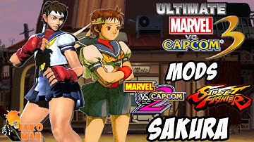 UMVC3 Mods - Sakura (MVC2) (Street Fighter) (New Mod)