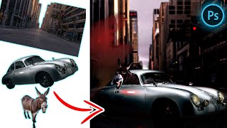 I Created a Rich Donkey in Photoshop - Photo Manipulation Speed Art screenshot 2