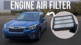 How to Replace Engine Air Filter - Subaru Forester (2019-2025)