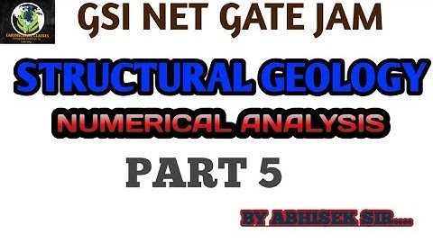 Numericals on structural geology_part-5