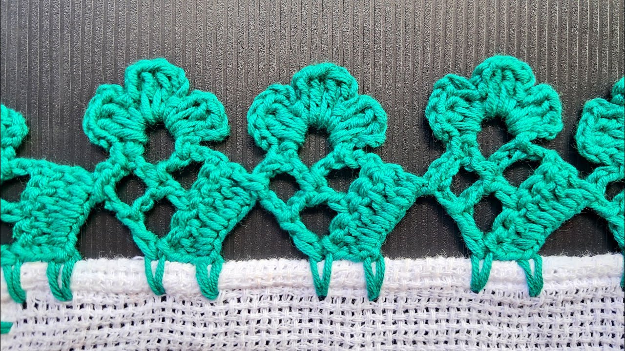 Orilla para servilleta muy sencilla de realizar #13