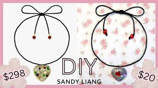 DIY clay charm necklace ୨୧ (sandy liang inspired) 𝜗𝜚 ‧₊˚ ⊹