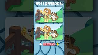 Spot the differences 🎯 Can you spot the last one? #bluey *4