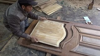 Amazing Techniques Woodworking // How To Build And Assemble A Beautiful Front Door