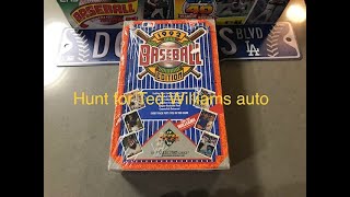 1992 UPPER DECK BASEBALL, Search for Ted Williams Auto Round 2