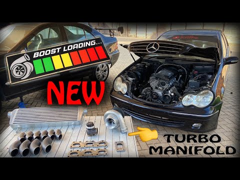 DIY CUSTOM TURBO MANIFOLD | Mercedes W203 M104 Turbo!!! | The UPGRADE It Deserves!! (Pt1)