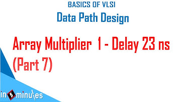 Module5_Vid_44_Array Multiplier  1 - Delay 23 ns Part  - 7