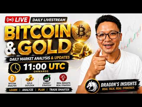 Thumbnail for BTC & Gold Live Trade Session | Price Action & market Analysis