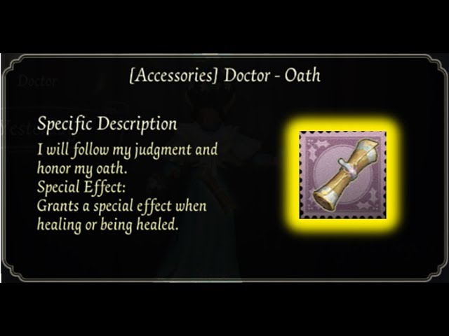 diagram Ulejlighed fugtighed IDENTITY V : New Doctor's accessory - Oath - YouTube
