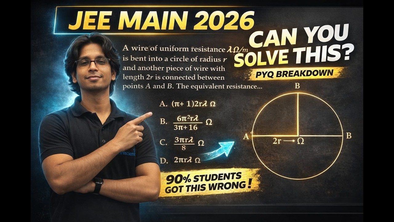 How to do electricity JEE Mains 2026  Que – Solved in Minutes!  #JEEMains2026  #JEE #neet