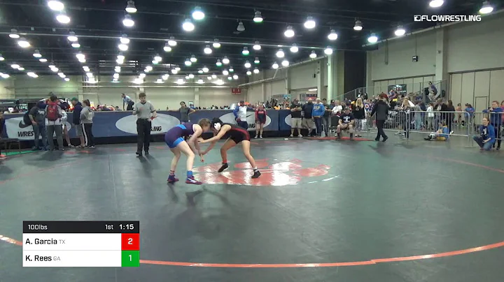 100 Lbs Round Of 16 Annabelle Garcia Team Texas Vs...