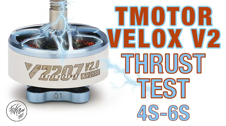 T-Motor Velox V2 2207 2550KV Thrust Test | 4S and 6S LiPo | Gemfan, Dalprop, HQ Prop