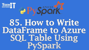 How to Write DataFrame to Azure SQL Table Using PySpark | PySpark JDBC write() Function Tutorial
