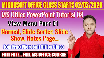 MS powerpoint tutorial 08 || view menu part 1 || in hindi || by dev bind || technical dev