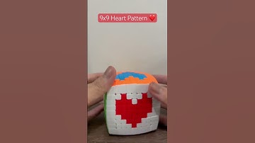 9x9 Heart Pattern ❤️ v2 - #heart #pattern #shorts