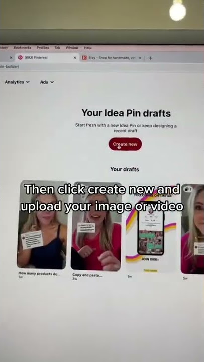 How to create 🎨 Idea Pins 📌for Pinterest! n