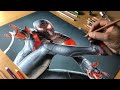 Drawing spiderman miles morales  timelapse  realtime  artology