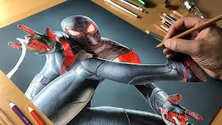 Drawing SpiderMan: Miles Morales  TimeLapse + RealTime | ARTOLOGY