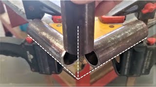 Revealed the Secret  Good tip for cutting and welding round tubes