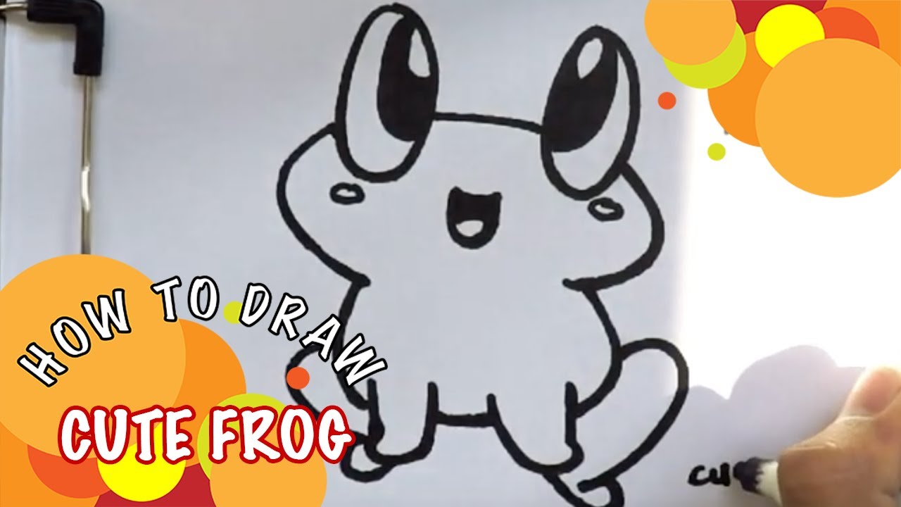 How to Draw cute frog - YouTube