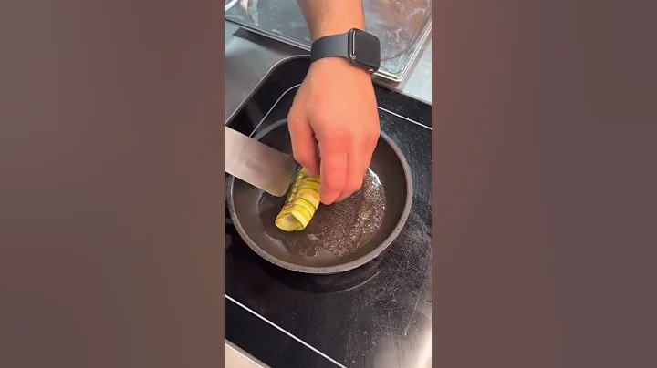 Zucchini-coated fish  Michelin star recipe