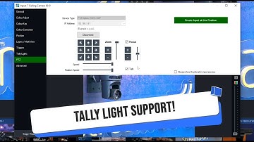 vMix 24 Tally Light Support for PTZOptics Cameras