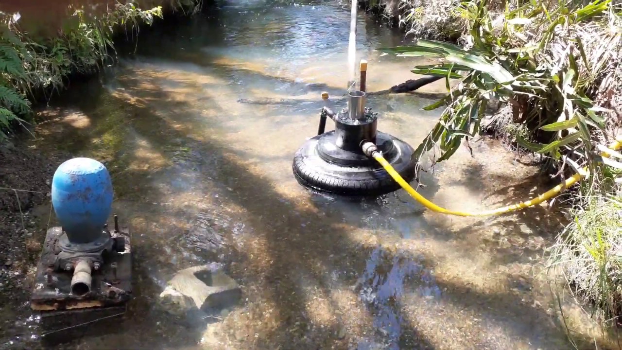 A Bunyip PA 13 Water Powered Pump YouTube