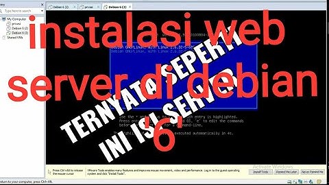 tutorial konfigurasi web server debian 6 VMware mode