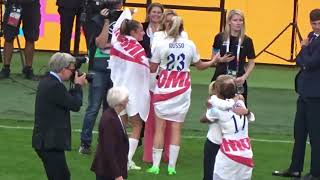 Euro 2022 Final: Mary Earps, Alessia Russo, Ella Toone Celebrating