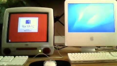 Ruby iMac G3 vs. iMac G5 (#1) Boot Race