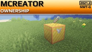 MCREATOR TUTORIAL: Introduction To Ownership | 2021.2