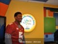 Athlete  celebrity visits to the cic lions den room in childrens hospitals