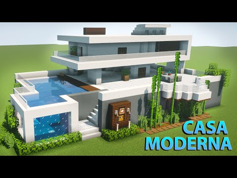 Minecraft Tutorial - Casa Moderna de Início de Survival 