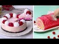 Best Cake Recipe | Making Easy Roll Cake | Most Satisfying Colorful Cake Decorating Ideas