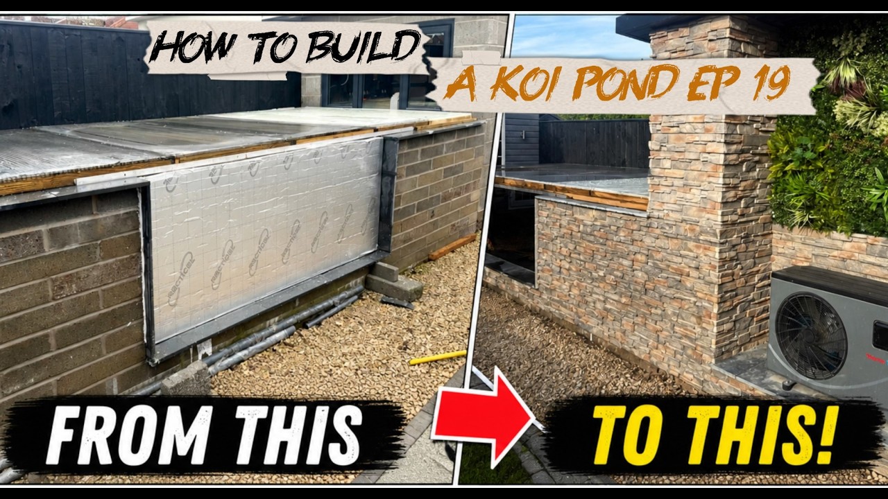 KOI POND BUILD | Ep.19: From Breeze Blocks to THIS! 😱