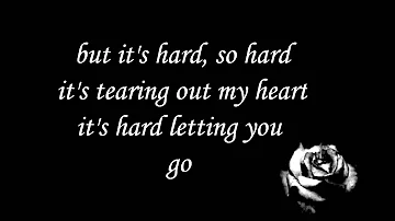 bon jovi - it's hard letting you go ( lyrics )
