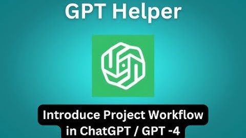 GPT Helper: Make your ChatGPT and GPT-4 productive by installing the Chrome Extension