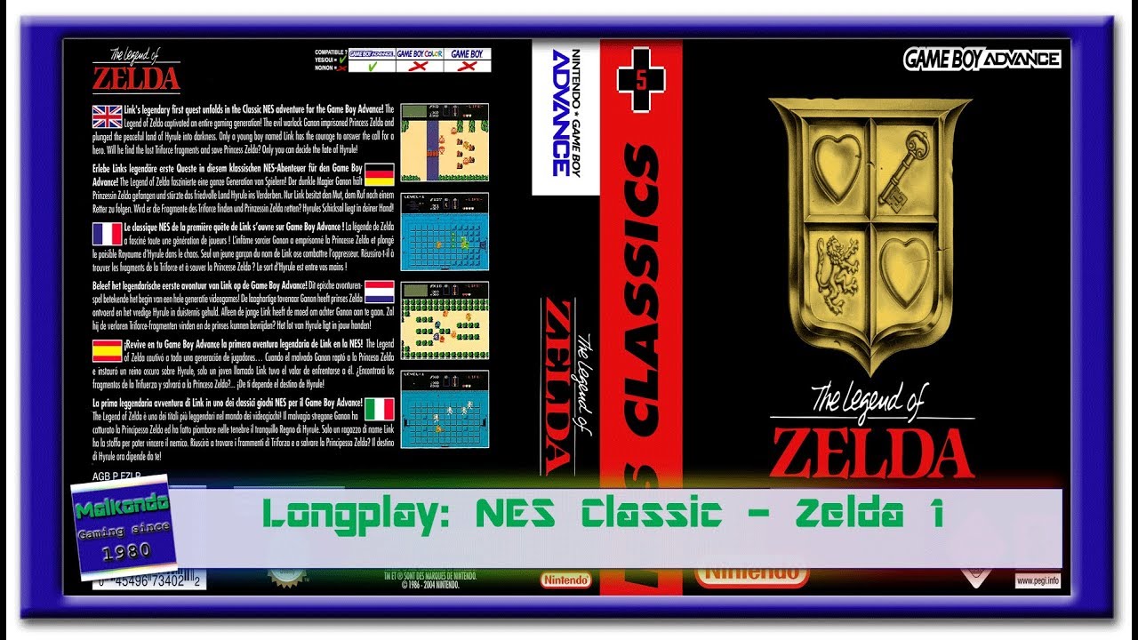 NES Classics - The Legend of Zelda GBA Longplay