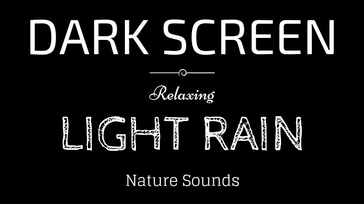 Permanent Link to LIGHT RAIN Sounds for Sleeping BLACK SCREEN | Sleep and Relaxation | Dark Screen Nature Sounds