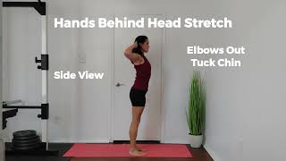 Hands Behind Head Stretch