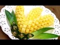 Art In Pineapple Garnish | Fruit Carving | Pineapple Food Art | Party Garnishing